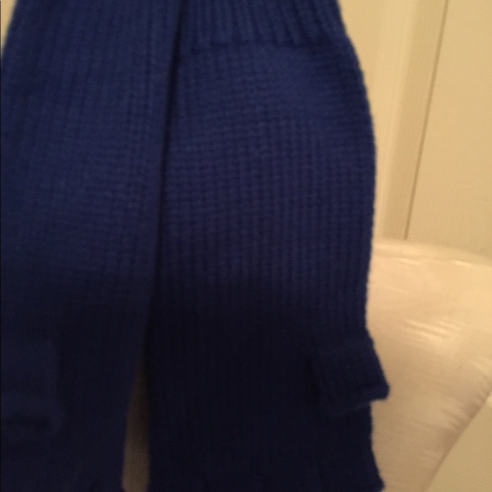 Ralph Lauren NWT fingerless gloves royal blue - Picture 3 of 6